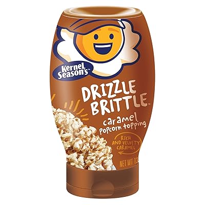 Kernel Season's Drizzle Brittle Popcorn Topping, Caramel, 13.1 Ounce