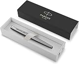 Parker Jotter Fountain Pen Stainless Steel Chrome Medium Nib Blue Ink Gift Box view 4