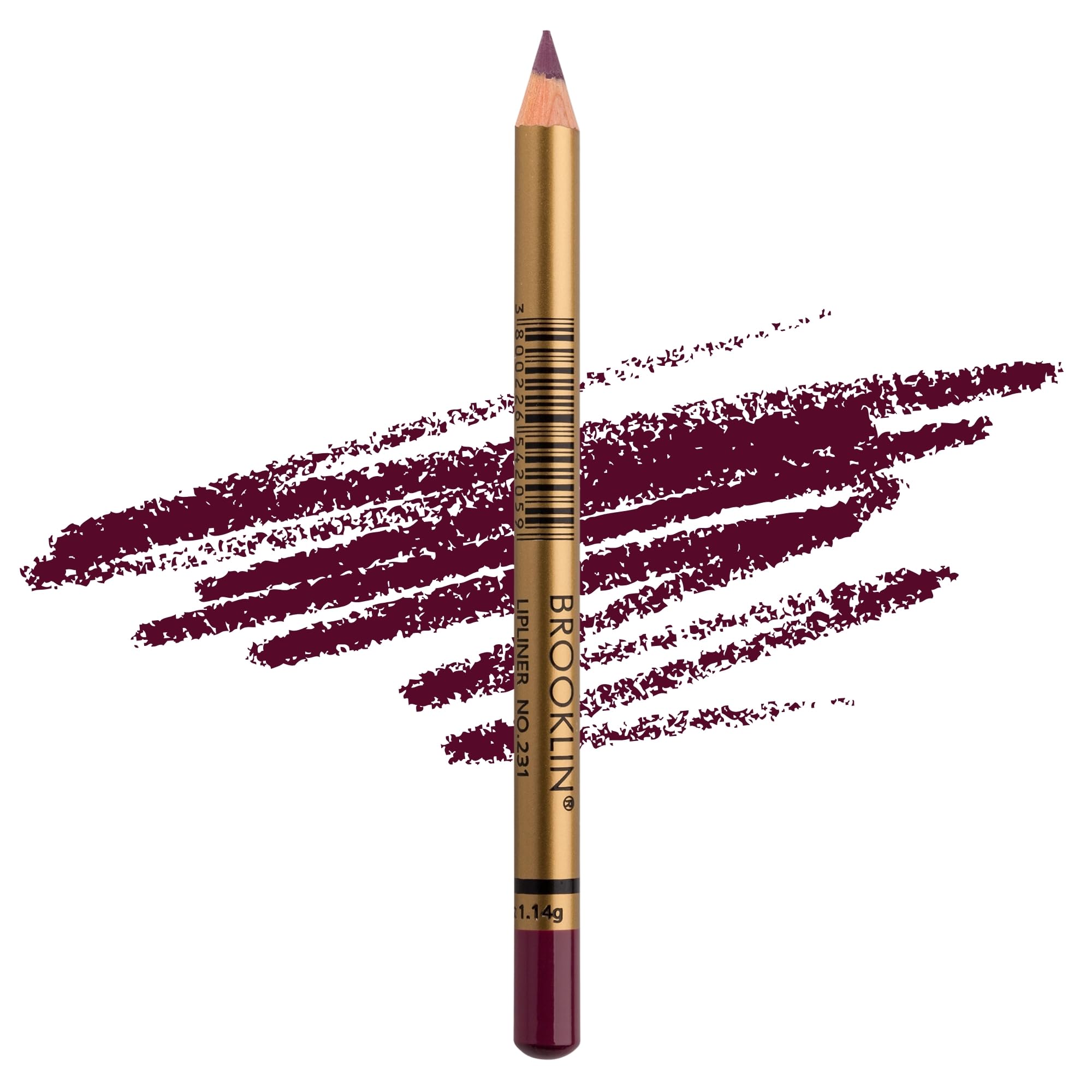 ImImpala - Brooklin Matte Waterproof Lip Liner | Colour 231 Aubergine | Long - Lasting Lip Pencil I Smooth Non Smudge Texture