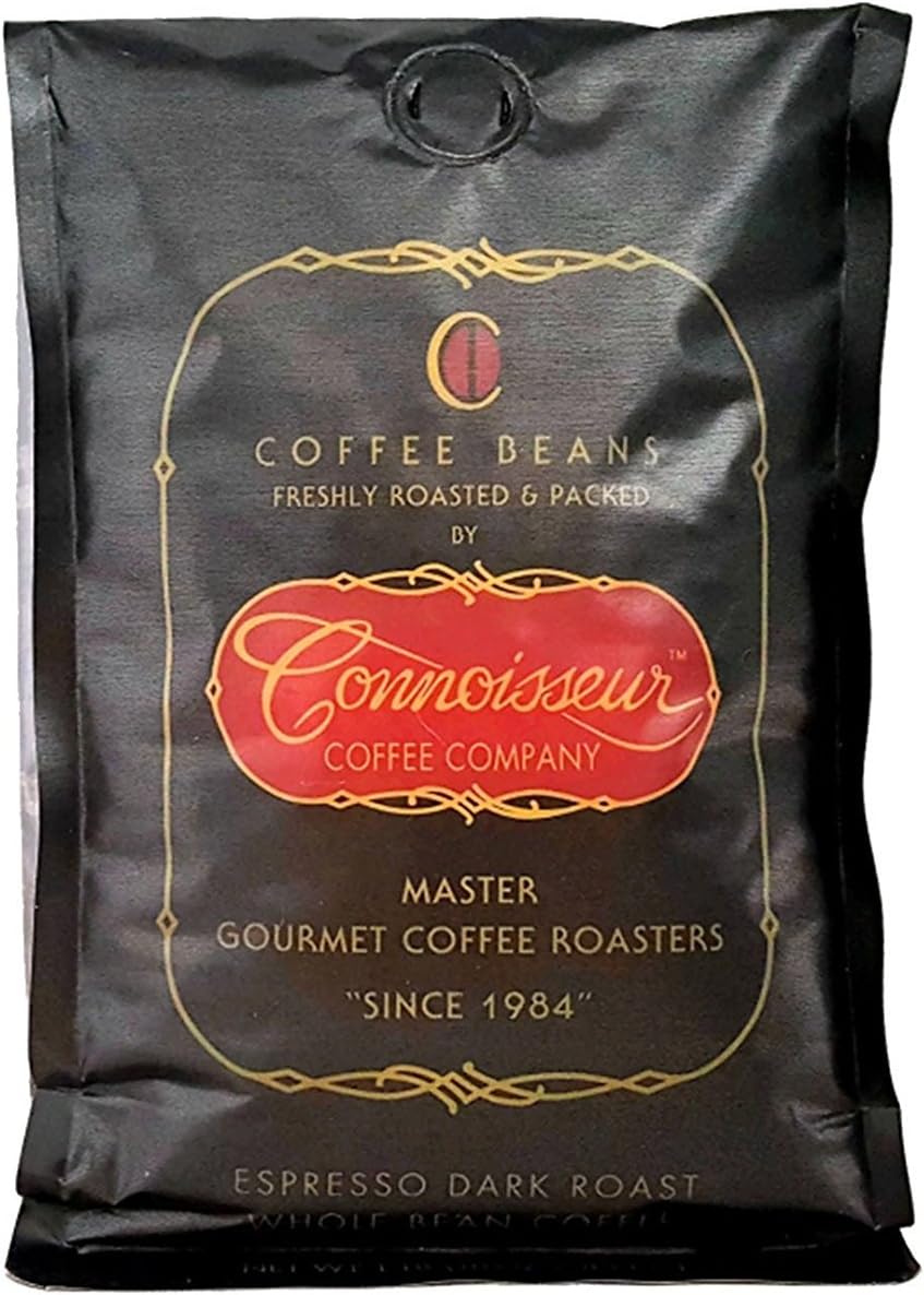 Connoisseur Coffee Espresso Dark Roast, Whole Bean 16 oz