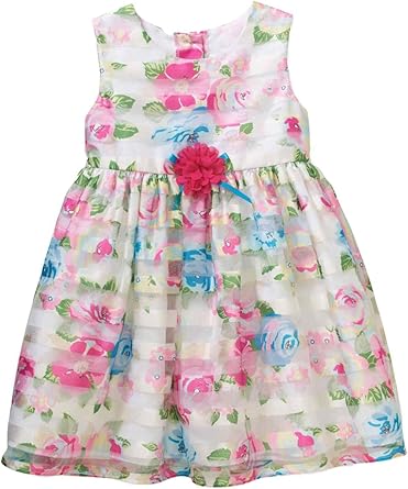 girls pink and blue dress