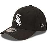 New Era MLB Team Classic 39THIRTY Stretch Flex Fit Hat Cap (as1, Alpha, s, m, Chicago White Sox Black), Small-Medium