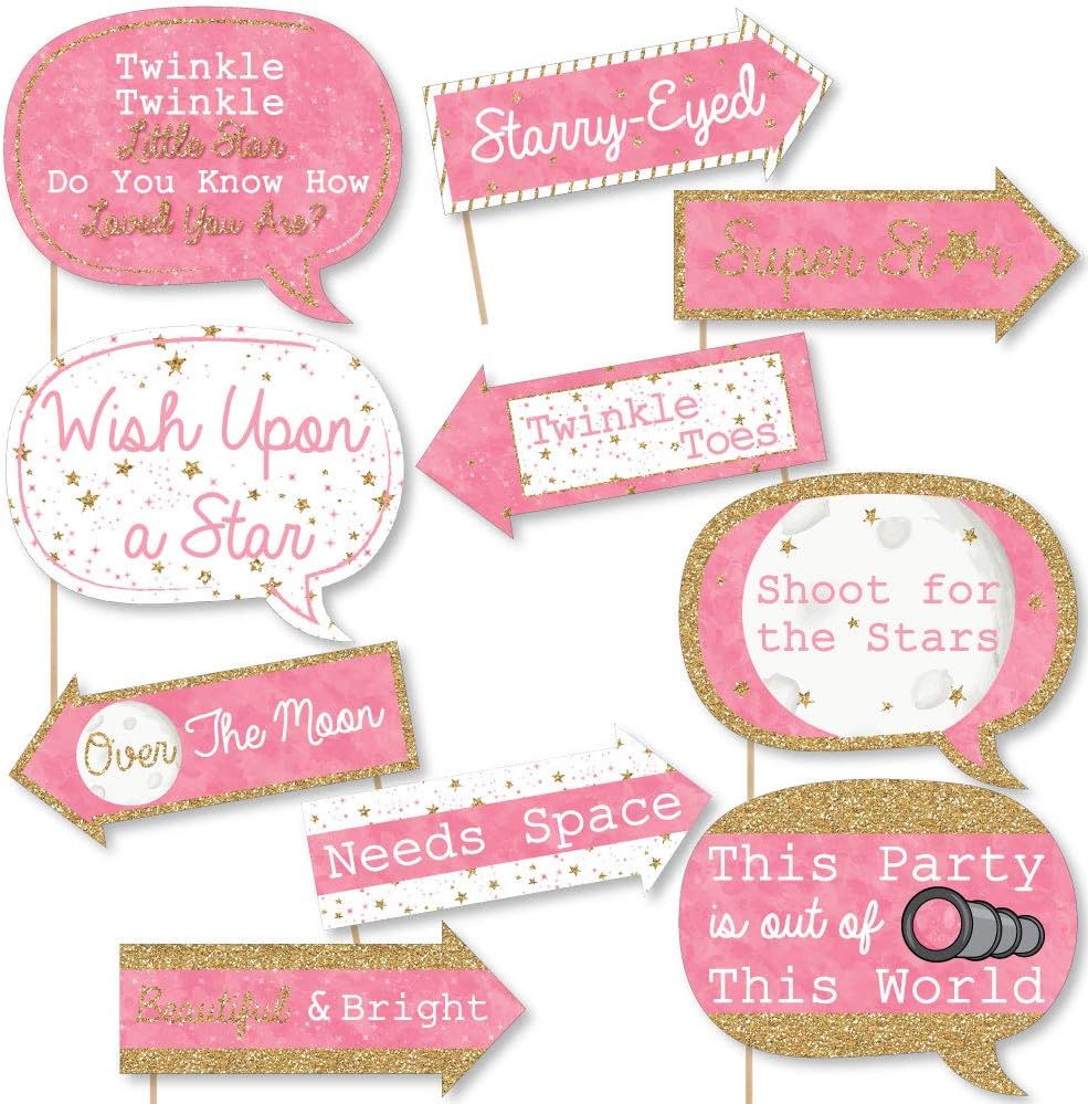 pink twinkle twinkle little star baby shower