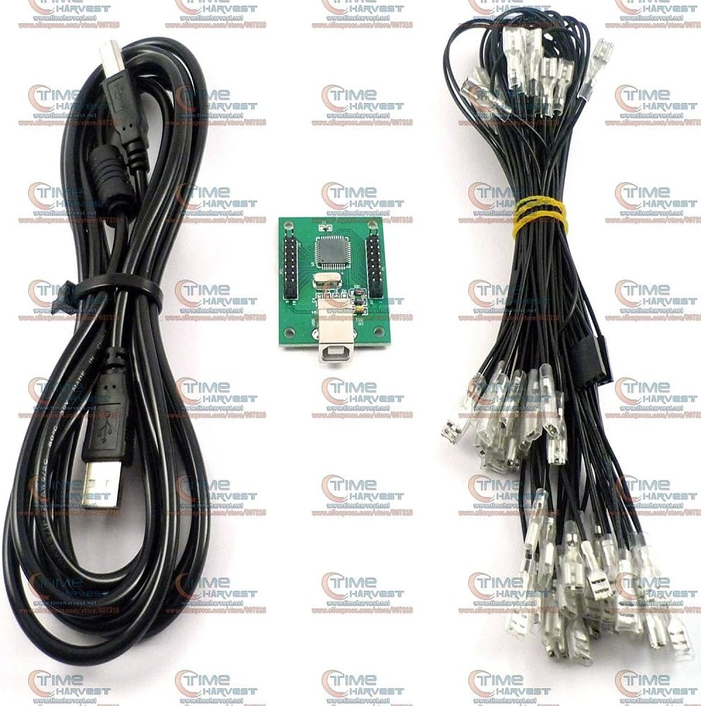 Free shipping by DHL Good quality 2 player USB arcade controller adapter Arcade machine accessories parts for Raspberry Pi coin operated cabinet