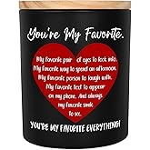 OASSIE Valentines Day Gifts for Boyfriend Girlfriend - You're My Favorite Vanilla Lavender Candle 10 oz - Wedding Anniversary Couple Candle, Romantic Love Birthday Gifts for Him Her Husband Wife