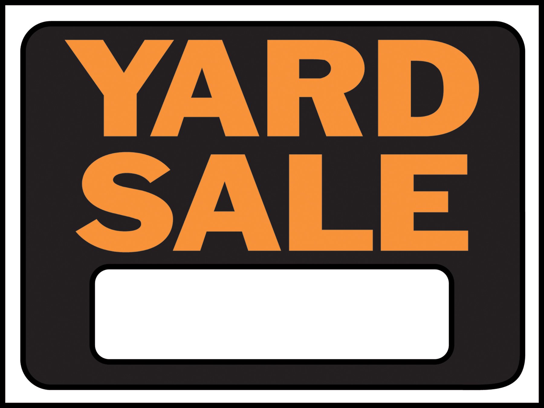 HY-KO PRODUCTS 3033 Yard Sale Plastic Sign, Orange/Black, 1 Count (Pack of 1)