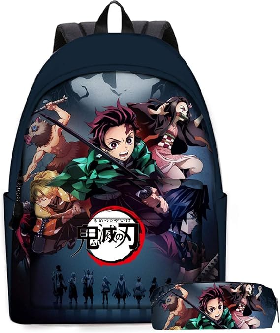 ZiBeiKe Anime Demon Slayer Theme Backpack,Laptop Backpack For Men And