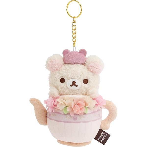 Amazon.com: San-X Original Rilakkuma Floral Tea Time Plush - 5