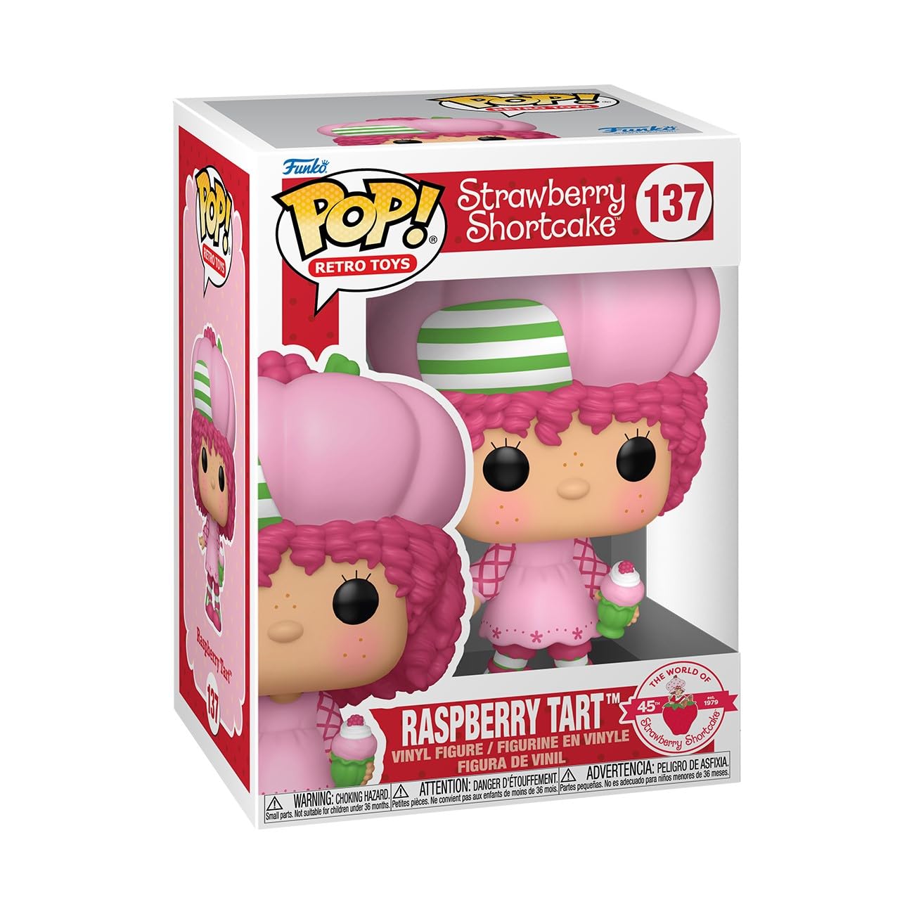 Funko Pop! Retro Toys: Strwb SC - Raspberry Torte Tart - Strawberry Shortcake - Collectable Vinyl Figure - Gift Idea - Official Merchandise - Toys for Kids & Adults - TV Fans