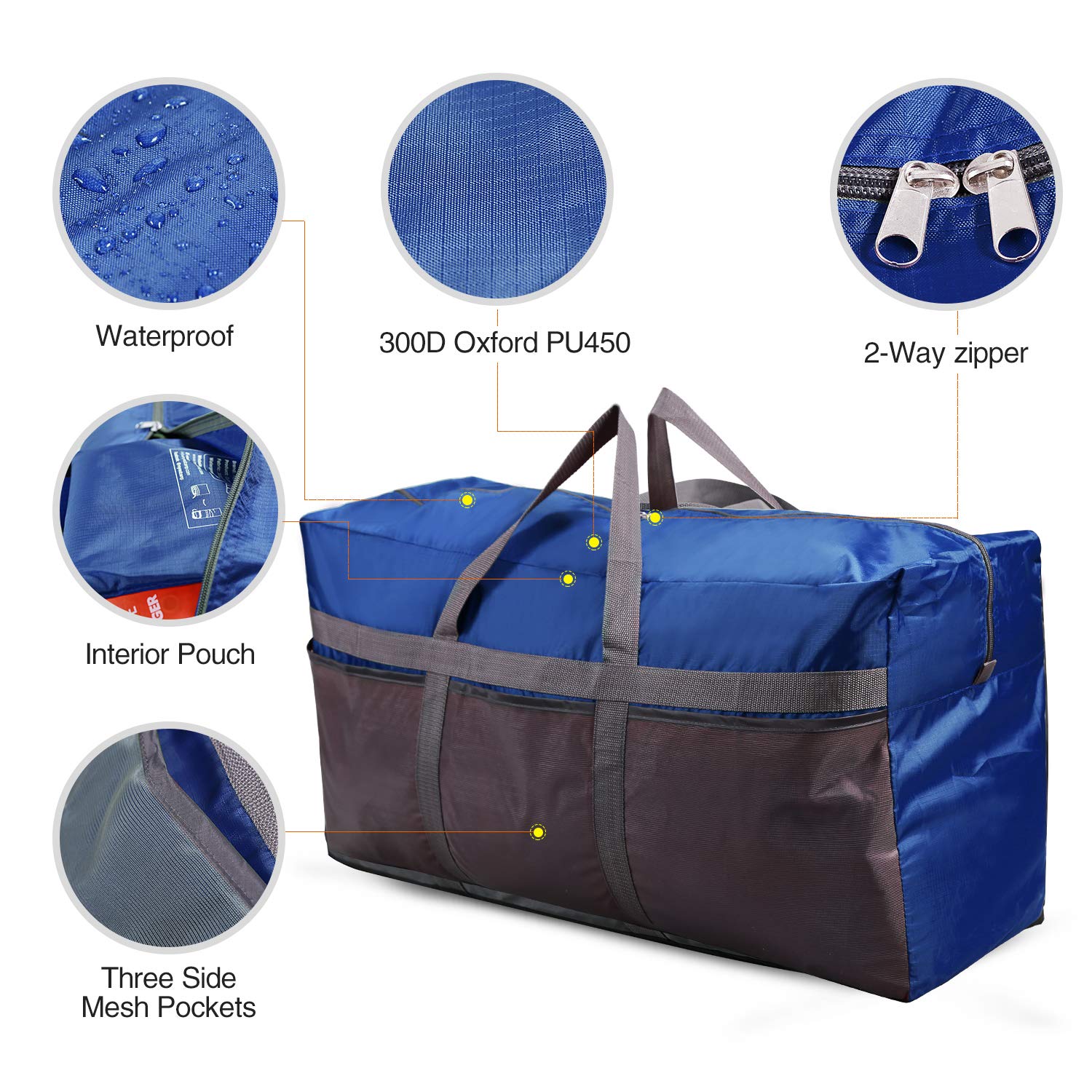 Redcamp Foldable Duffle Bag With Wheels IUCN Water