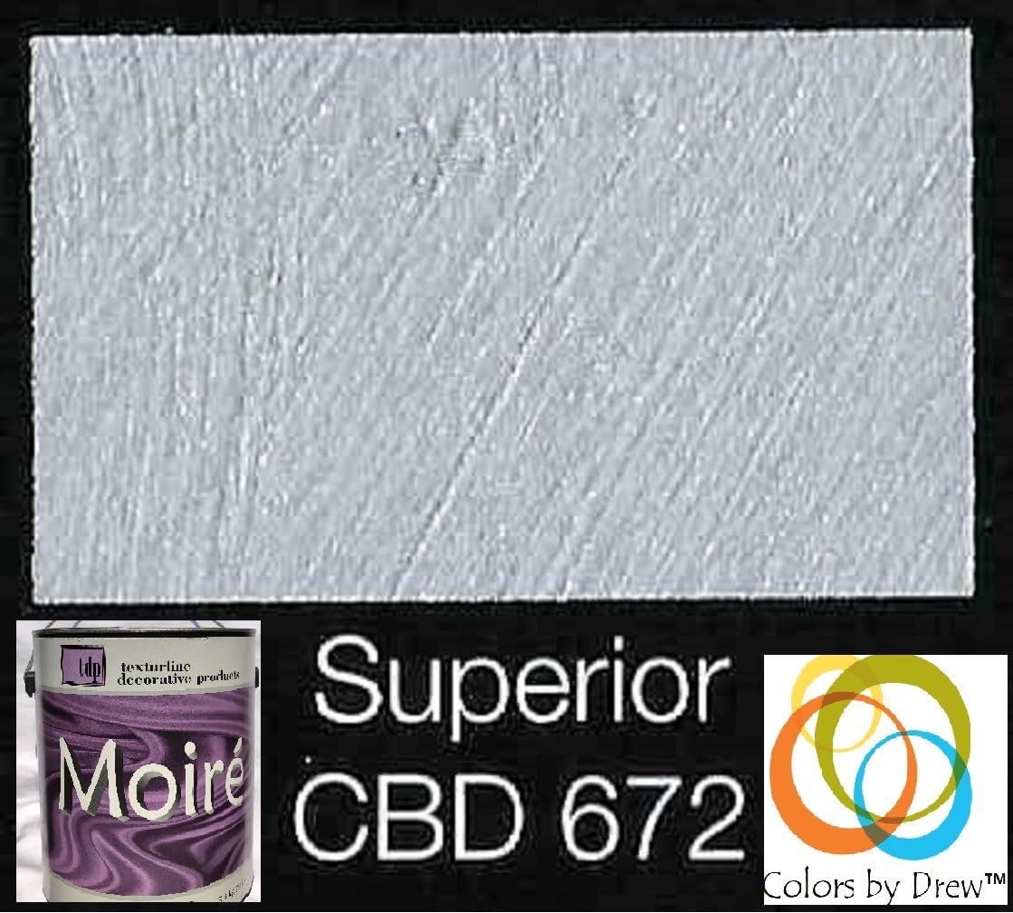 MOIRE WILD SILK METALLIC PLASTER FAUX PAINT ACRYLIC BASED PEARLESCENT DECORATIVE REFLECTIVE TEXTURE PEARL BACKGROUND INTERIOR DECORATIVE FINISHES SHOWING SHIMMERING WARM GREY(Quart, SUPERIOR CBD672)