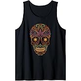 Sugar Skull Women's Mexican Dia de los Muertos Tank Top
