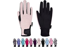 ChinFun Kids Horse Riding Gloves Child Summer Gloves Cycling Gloves for Cycling Riding Running Spring Outdoor Activities Cool Mesh