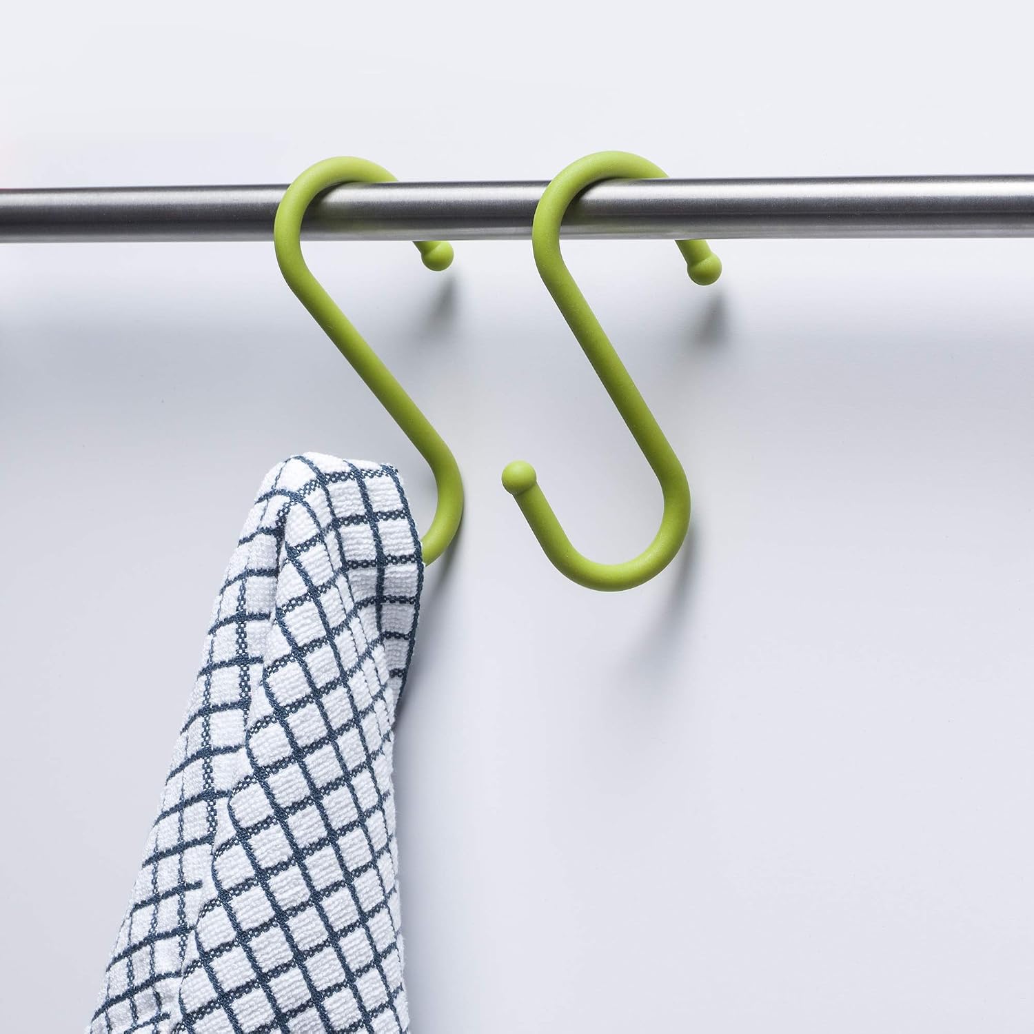 Zeal Silicone S Shape Hanging Hook, 12cm Set of 2 Lime - Image 4