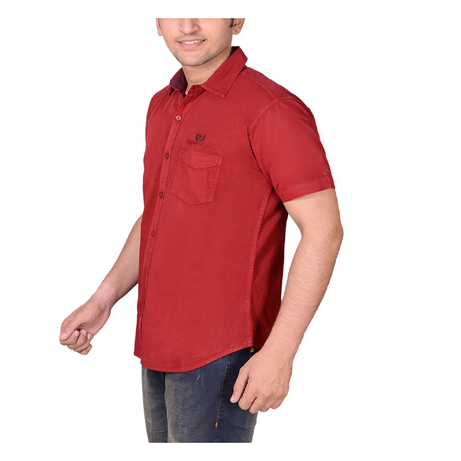 high hill men's cotton casual shirt