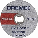 Dremel EZ456B 1 1/2-Inch EZ Lock Rotary Tool Cut-Off Wheels- Rotary Tool Cutting Accessories, Perfect for Slicing Sheet Metal