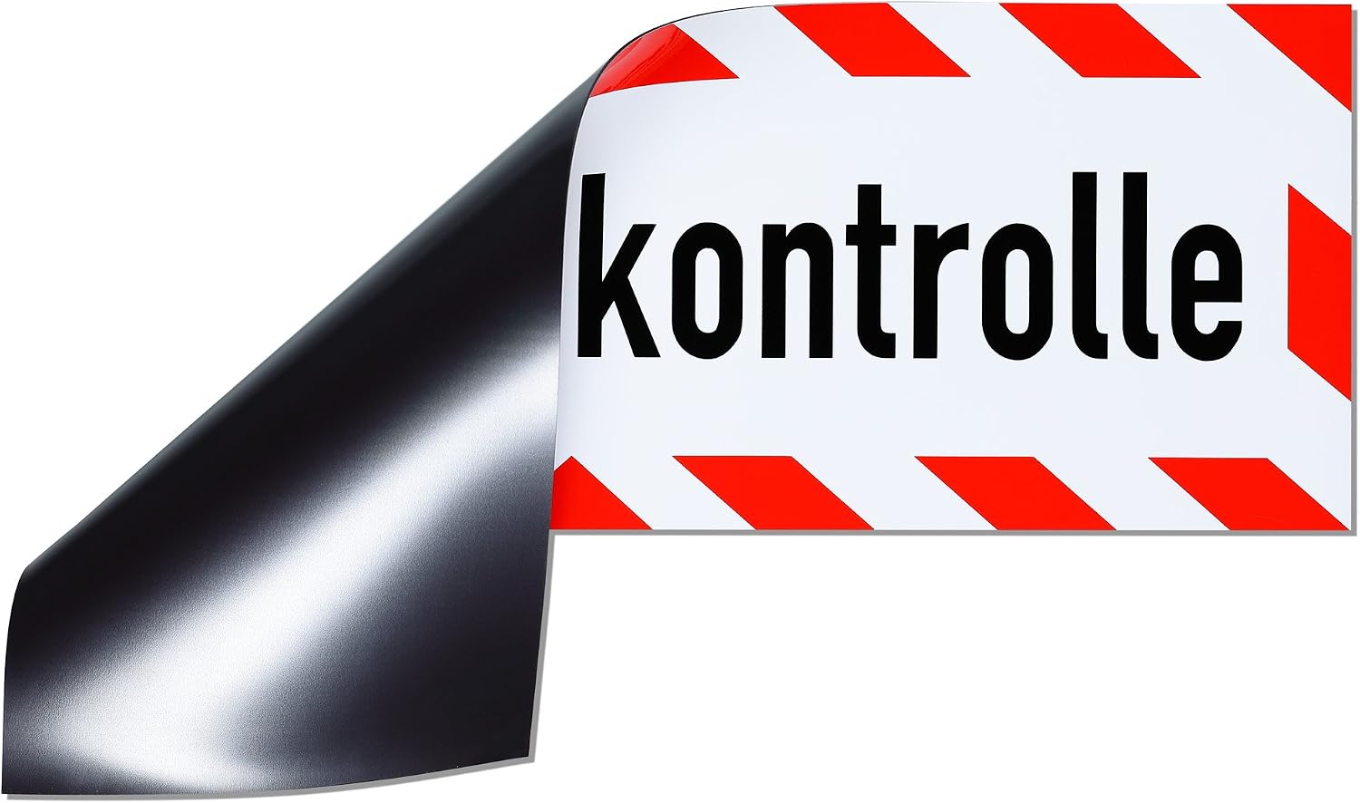 "LOHOFOL" magnetic sign route control available in three sizes (45 x 15 cm), White, 45x15cm - Image 3