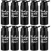 Amyhill 10 Pack Employee Appreciation Gifts Thank You Employee Gifts Aluminum Water Bottle Lightweight Leakproof Water Bottle with Lid for Gym Camping Hiking for Women Men