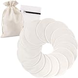PHOGARY 14 PCS Washable Bamboo Nursing Pads with Bag & Laundry Bag view 1