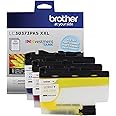 Brother Genuine LC30373PKS, 3-Pack Super High-Yield Color INKvestment Tank Ink Cartridges, Includes 1 Cartridge Each of Cyan, Magenta and Yellow Ink, Page Yield Up to 1,500 Pages/Cartridge, LC3037