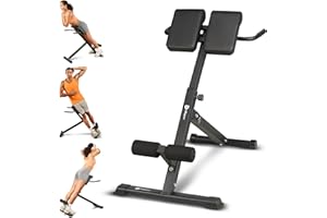 Lifepro SculptTrainer Roman Chair – Hyperextension Bench for Strength Training – Adjustable Back Extension Machine, Ab Bench & Foldable Sit-Up Bench for Athletes, Core Work & Home Gym Workouts