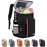 Bagtopia Camping Cooler Backpack 25 Cans, Leak Proof Insulated Thermal Bag, Beach Travel Picnic Lunch Backpack for Men Women