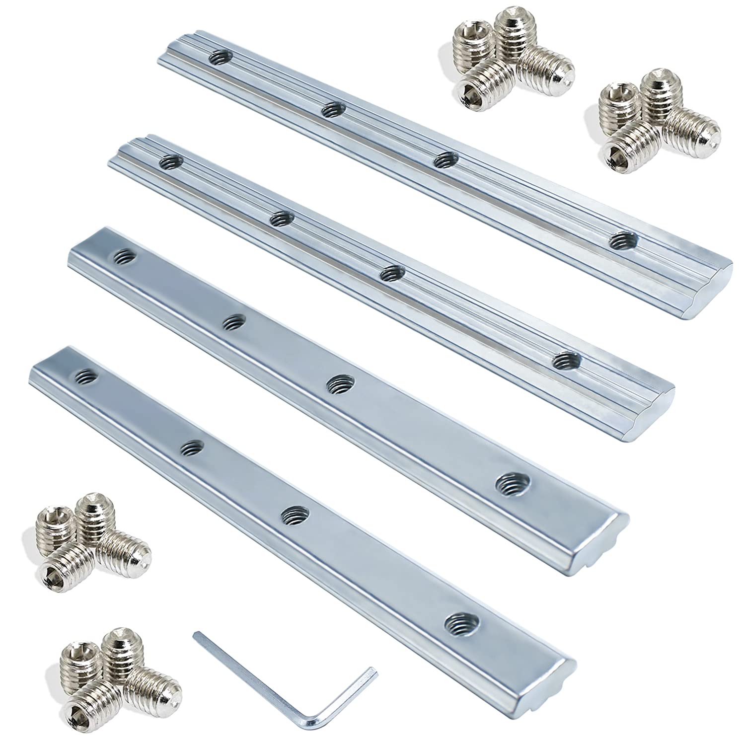 GIAK Aluminium Profiles 4X Straight Line Connector 30X30 Nut 8 Profile Connectors 180 mm Aluminium Extrusion Profile Used for Architectural Profile