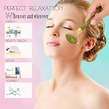 LauCentral Jade Roller & Gua Sha Set 3 PCS Anti Aging Facial Massage Kit view 2