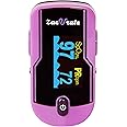 Zacurate FSA/HSA Eligible 500E Premium Fingertip Pulse Oximeter Oximetry Blood Oxygen Saturation Monitor with Silicon Cover, Batteries and Lanyard (Mystic Purple)