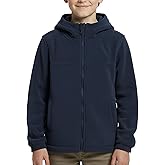 Spring&Gege Boys Girls Hooded Polar Fleece Jacket Kids Full Zip Fleece Jacket With Hood