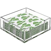 MaxGear Acrylic Napkin Holder for Table, Clear Guest Towel Holder, Beverage Buffet Paper Napkin Caddy for Bar, Party, Dinner, Kitchen & Dining Room, Bathroom, Perfect for 5.5 x 5.5 inches Napkins