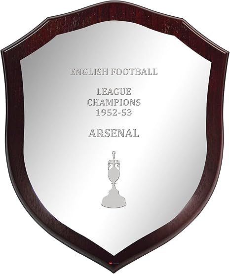 Amazon Arsenal シールド 1952 53 英語第1部サッカーチャンピオン 壁や机の木製シールド 置物 オブジェ オンライン通販