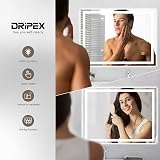 Dripex LED Bathroom Mirror 500x700 mm with Demister IP44 Anti-fog view 2