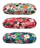 JAVOedge [3 PACK], Floral Pattern Medium Size Hard