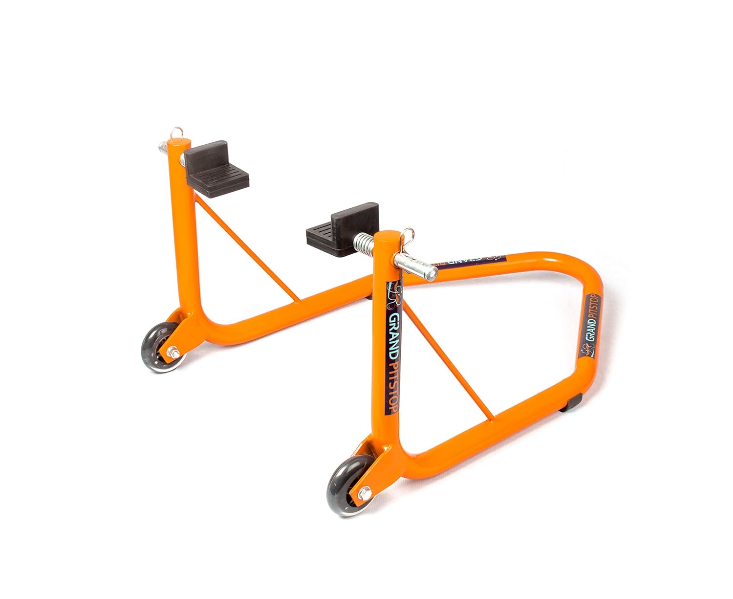 Grand Pitstop Rear Paddock Stand with Swing Arm Rest and Bobbin Fork