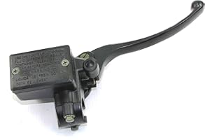 WORLDPAC 16mm Front Hydraulic Brake Master Cylinder compatible with Honda CB CX FT VF VT Magna Shadow (Full Black)