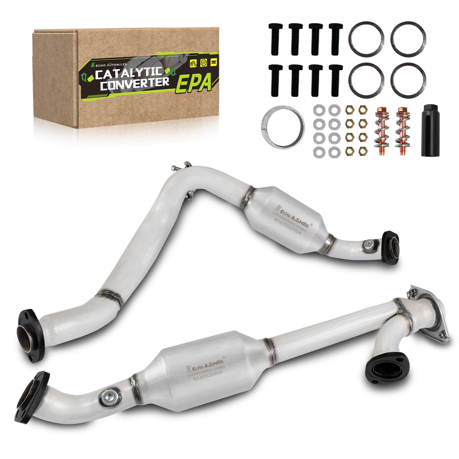 Photo 1 of ***dents missing hardware***ECHO AUTOMILES Catalytic Converter Compatible with 2003-2009 4Runner, 2007-2009 FJ Cruiser 4.0L V6 Catalytic Convertor EPA Compliant