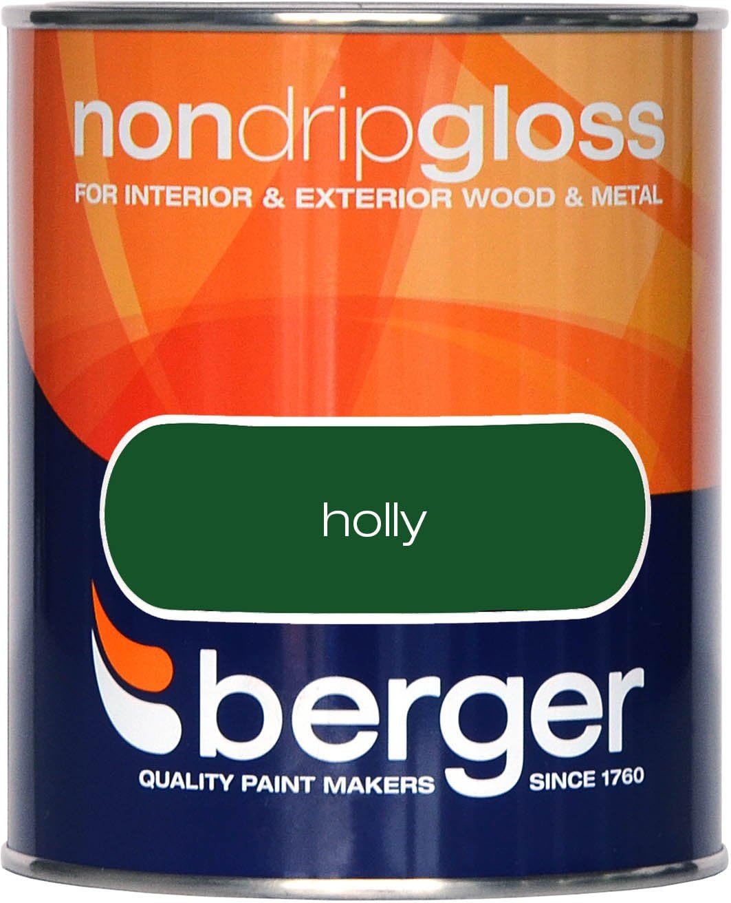 Berger750ml Holly Non Drip Gloss Acrylic Paint for Interior Walls