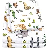 1500 Supreme Kids Bed Sheet Collection - Fun Colorful and Comfortable Boys and Girls Toddler Sheet Sets - Deep Pocket Wrinkle Free Soft and Cozy Bedding - Twin, Wild Animal