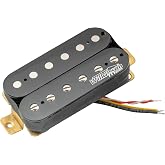 Wilkinson M Series Vintage Tone Open Style Humbucker Bridge Pickup Black | Alnico 5, Overwound, for Electric Guitar