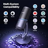 UGREEN USB Microphone 24bit/96KHz RGB Cardioid Condenser PC Mic view 5