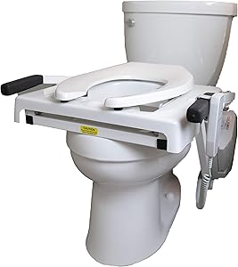 EZ-ACCESS TILT Toilet Incline Lift, Single Motor, Elongated Seat