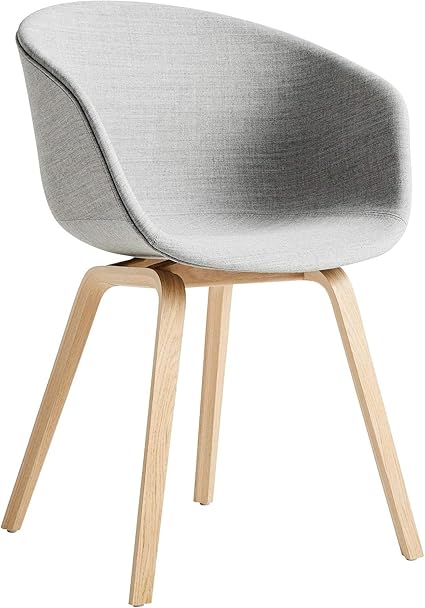 HAY AAC 23 Armlehnstuhl gepolstert Eiche matt lackiert, grau Stoff