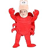 Disney The Little Mermaid Sebastian Costume for Infants, for Cosplay, Halloween, Beach Party, & Couples Dress Up