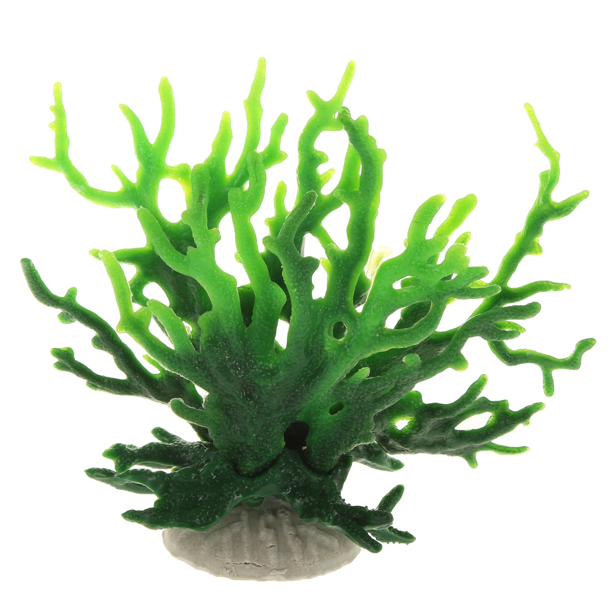 CAPASTEC Colorful Coral Reef Decor, Mini Faux Coral Decor for Aquarium Decorations, 6.5x5.83inch (Green)