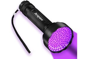 BOUGAINVILLEA Anipaw UV Black Light Flashlight, Super Bright 100 LED 395 nM Ultraviolet Blacklight Detector for Urine for Dog/Cat, Dry Stains, Bed Bug, Professional Blacklight Flashlight for Scorpions Hunting