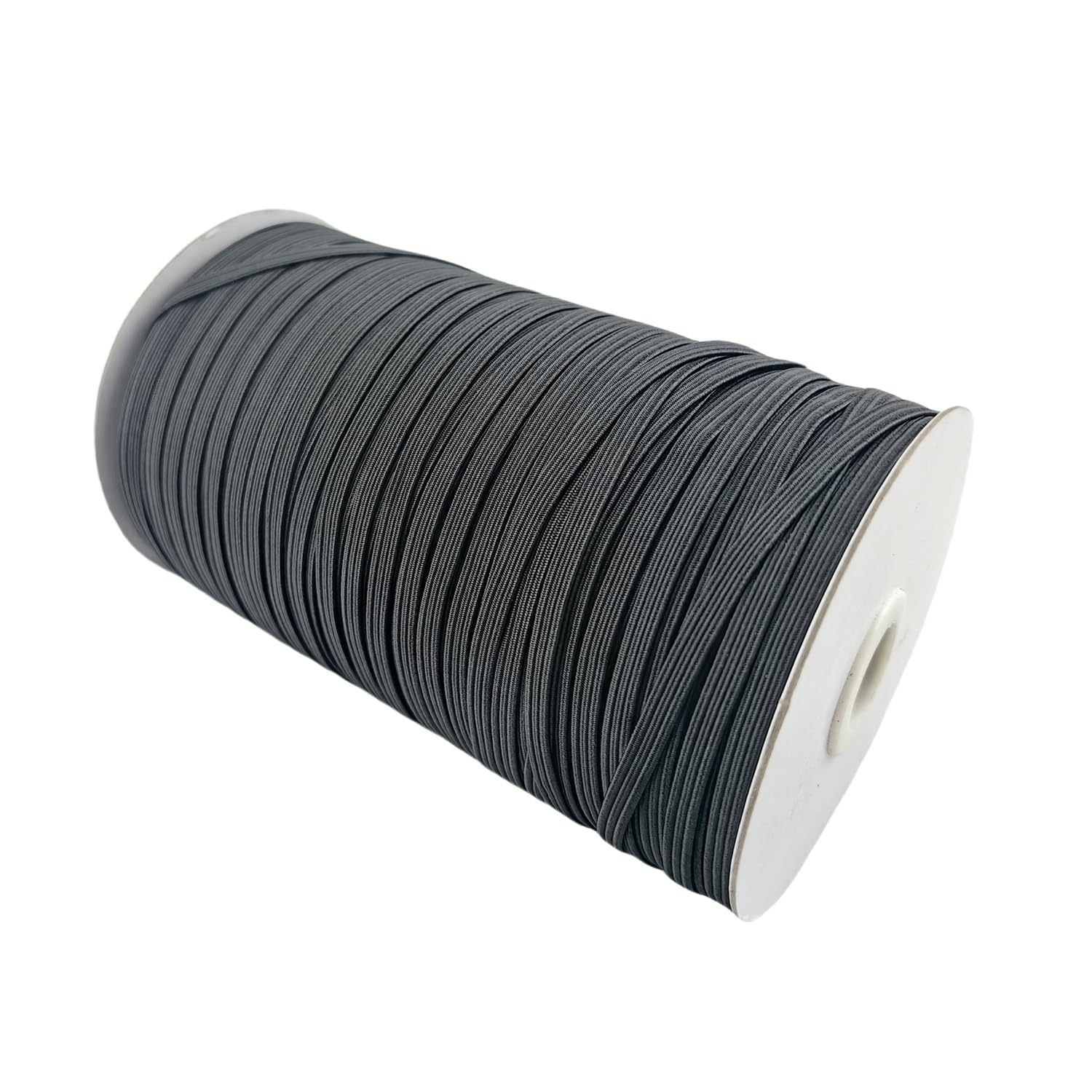Photo 1 of Elastic Ribbed Fabric Spool Elastic Bands Elastic Rope Elastic Cord Heavy Stretch Elastic Spool Knit for Sewing SJDX (Black-B, 200 yds 5mm(1/5''))