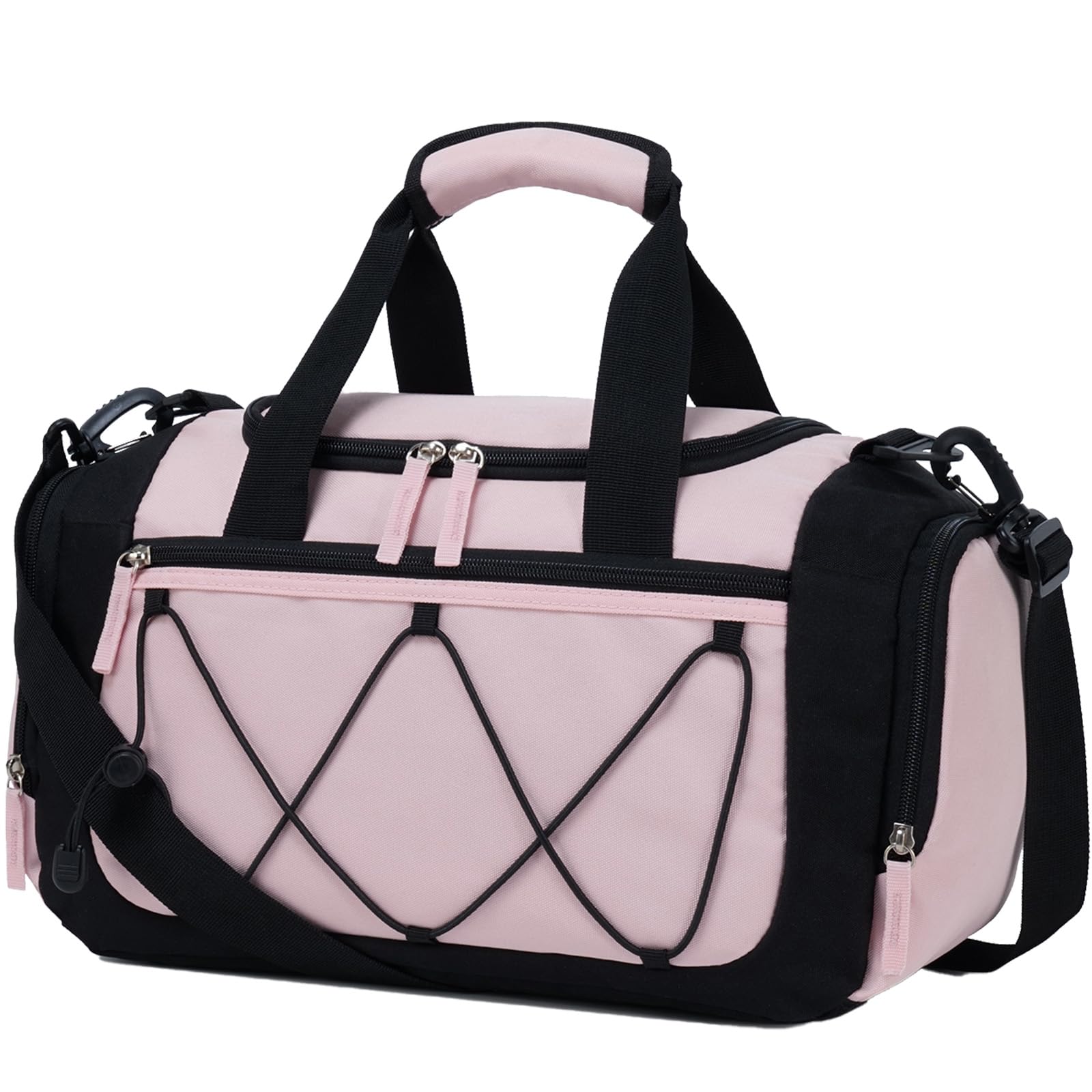 Photo 1 of Vorspack Gym Bag for Women - 15 Inches Small Duffle Bag for Travel Lightweight Duffel Bag Personal Item Travel Bag Weekender Bag for Travel Sports Gym - Pink