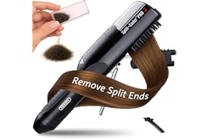 Split-Ender Pro 2 - Original Professional Beauty Tool - Cordless Split End Hair Trimmer for Damaged, Dry, Brittle, Frizzy, Curly or Straight Hair (Black)