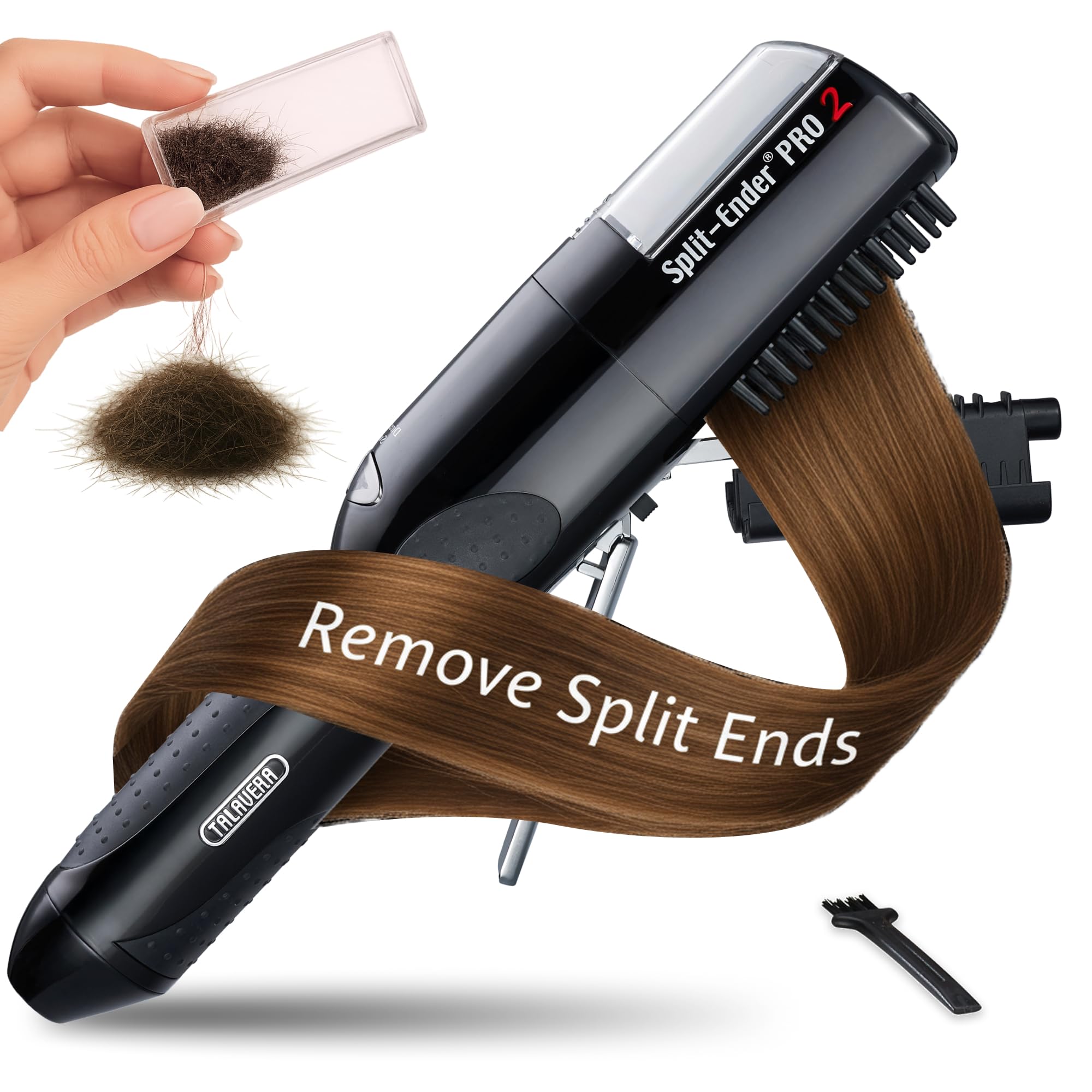 Split Ender Pro 2 Hair Repair Electric Tool for Split Ends, Damaged Hair Trimmer for Broken, Dry, Brittle and Frizzy Split Ends, Men & Women Hair Products for Personal Care - Black